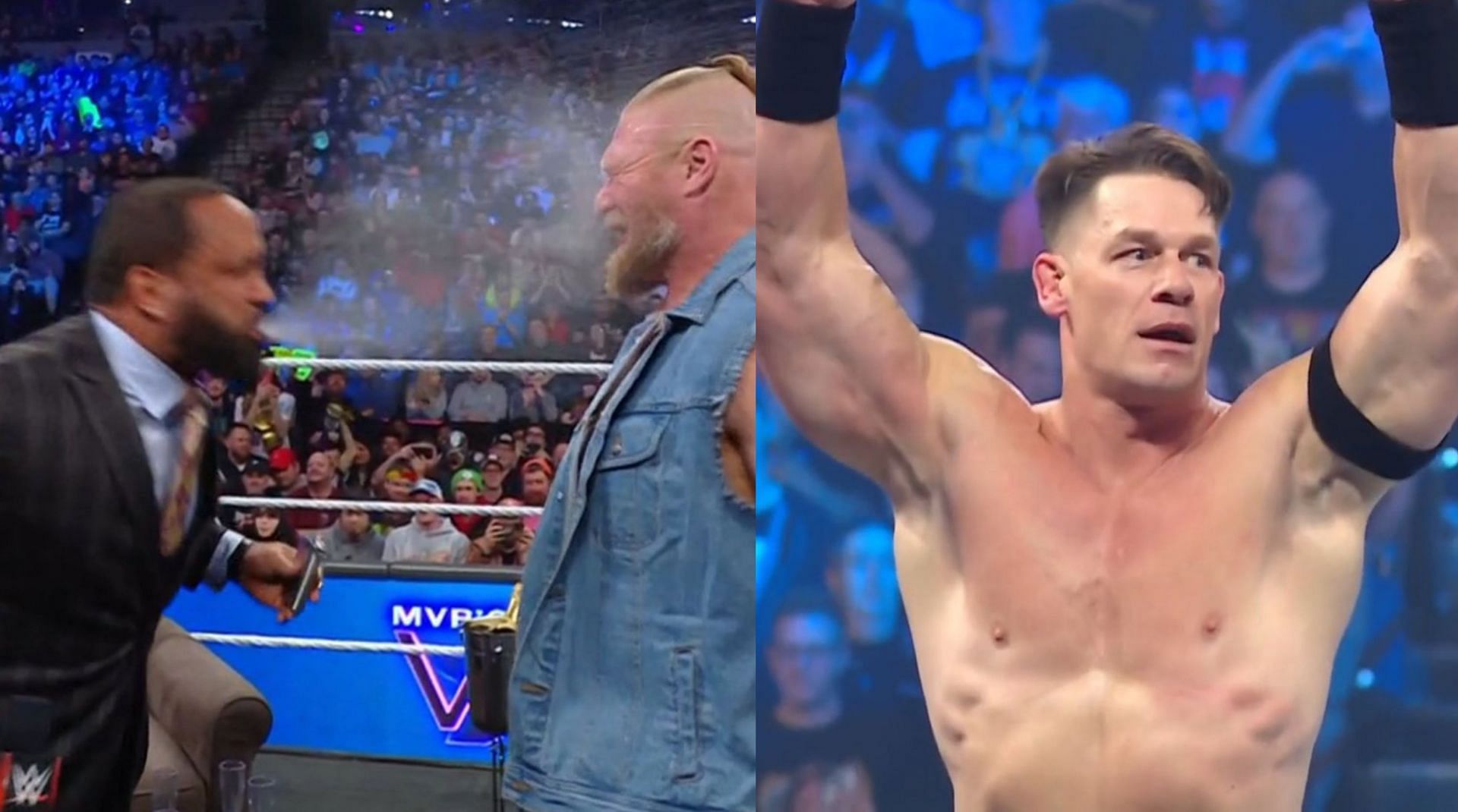 WWE Raw में ब्रॉक लैसनर और जॉन सीना दोनों नहीं थे